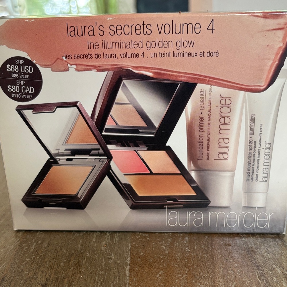 NWT Laura Mercier Illuminated Golden Glow Set